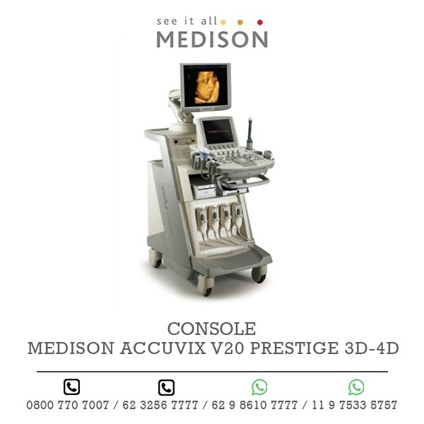 CONSOLE ULTRASSOM MEDISON ACCUVIX V20 PRESTIGE 3D 4D