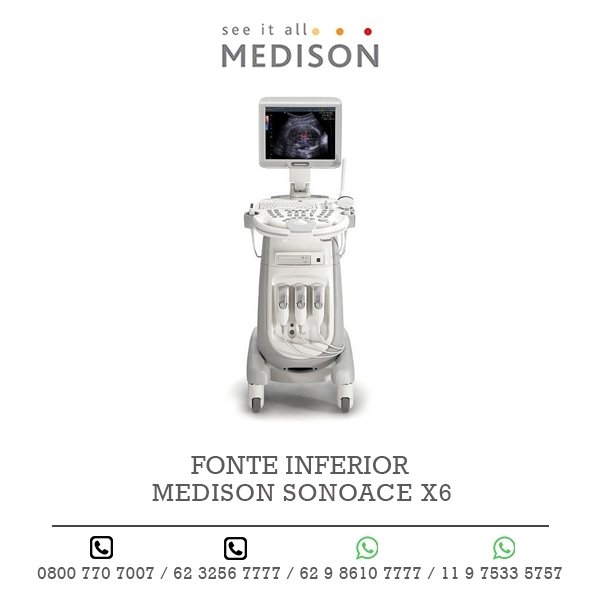 FONTE INFERIOR ULTRASSOM MEDISON SONOACE X6